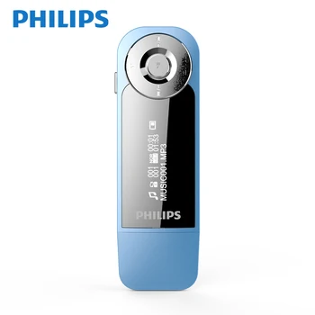 Philips 8GB Mini Clip MP3 Muzikos Grotuvas Su Ekranu, Mini Įrašo Skaitmeninis Mp3 HIFi Grotuvas su FM Radijas USB SA1208