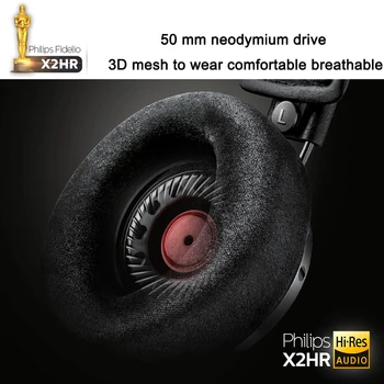Philips Fidelio X2HR ausines išrinktas geriausias gaminys, m. - 50 mm, didelio galingumo ratai 3meters Linijos Ilgis išmanųjį telefoną xiaomi