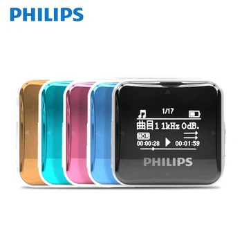 Philips Originalus Mini MP3 Grotuvą Fullsound Didelis Ekranas Su Įrašymo Funkcija/FM Radijas Veikia Atgal, Muzikos Įrašą