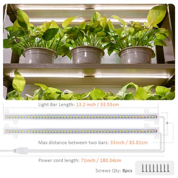 Phytolamp Augalų 3200K LED Grow Light Laikmatis Visą Spektrą Fito Lempos Juosteles Patalpų Orchidėjų Sėklos, Gėlių Sodinukai, Barai