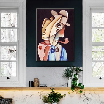 Picasso Abstrakčios Drobės Tapybos Žinomų Paveikslų, Meno Sienų Plakatai ir Spausdina Namų Puošybai Kambarį Šiuolaikinės Šiaurės šalių Nuotraukos