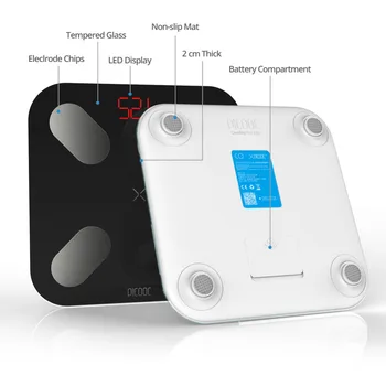 PICOOC Mi Vonios kambarys masės Grindų Svarstyklės Skaitmeninės Svarstyklės Kūno Riebalų Bluetooth Elektroninių Lauko mini Smart Svėrimo Svarstyklės su APP