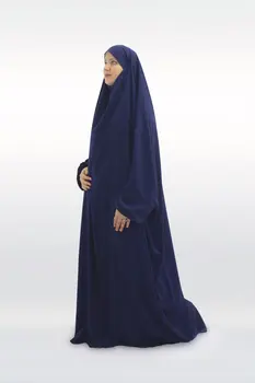 Pilnas Draudimas Musulmonų Ilgai Khimar Moterų Suknelė, Hijab Malda Drabužis Su Gobtuvu Djellaba Jilbab Abaja Ramadanas Suknelė Islamo Drabužių Niqab
