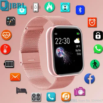 Pilnas Touch Smart Watch Moterys Vyrai Smartwatch Fitness Tracker Sport 