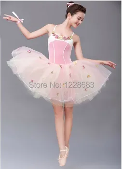 Pink Gėlių Fėja Romantiška Profesionalus Klasikinis Bailarina Balet Šokių Drabužiai Baleto Balerina Suaugusiųjų Tutu Sijonai Suaugusiųjų Tiulio Sijonas