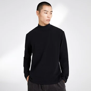 Pioneer Stovykla Rudenį Negabaritinių marškinėliai Vyrams Balta Kieta Spalva Atsitiktinis ilgomis Rankovėmis Tee Vyrų Streetwear T shirts 2020 XCS002203