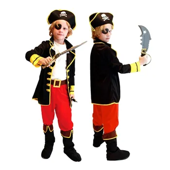 Piratų kostiumų Vaikų Helovyno cosplay barbarų piratų berniukas Fantasia piratų cosplay vyrų suaugusiems, kūdikiams, vaikams, kombinezonas kostiumas