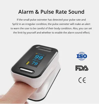 Pirštu Pulse Oximeter Deguonies Stebėti Pulsioximetro Širdies ritmo Monitorius Oximetro De Dedo CE