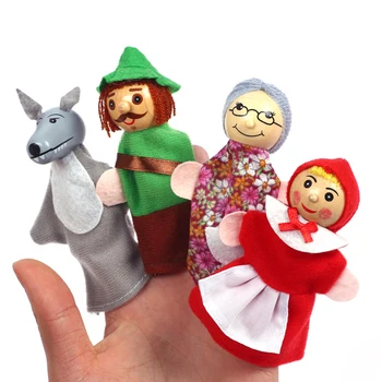 Pirštų Lėlės, Žaislai Animacinių filmų Gyvūnų Šeimos Pliušinis Lėlės Papasakoti Istoriją Rekvizitai Švietimo Žaislai Vaikams Dovanos