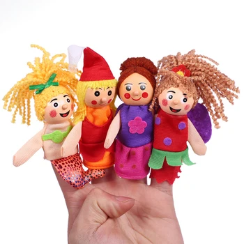 Pirštų Lėlės, Žaislai Animacinių filmų Gyvūnų Šeimos Pliušinis Lėlės Papasakoti Istoriją Rekvizitai Švietimo Žaislai Vaikams Dovanos