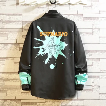 Pledas VYRIŠKI ilgomis Rankovėmis Marškinėliai Prarasti Japonijos Streetwear Punk Mados 2020 Atsitiktinis Pavasarį, Rudenį Plius Azijos Dydis M-5XL