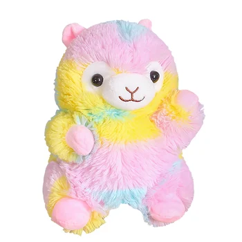 Pliušinis žaislas spalva alpaka raminantis ventriloquist mielas gyvūnų vertus, lėlių, žaislų pirštinės skudurines lėlės piršto aktyvūs vaikai dovana gimtadienio