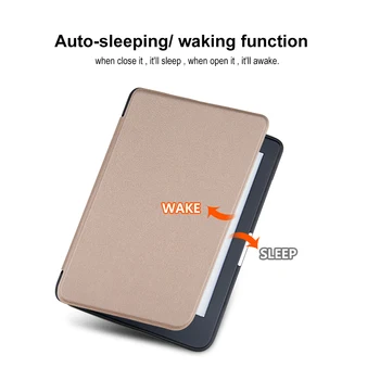 Plonas Atveju Kumelė Clara HD 6 Colių Ebook N249 Smart Apsauginį kiautą Auto Sleep / Wake Padengti PU Odos Ereader Odos