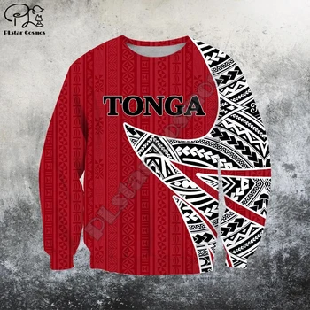 PLstar Kosmosas 3DPrint Tonga Polinezijos Havajai Samoa Kariai Tatuiruotė Harajuku Streetwear Juokinga Zip Hoodies/Palaidinukė/Striukė/a5