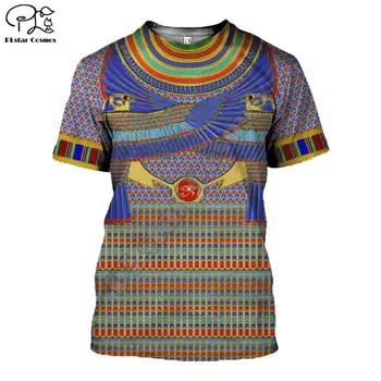 PLstar Kosmosas Egipto Dievo Akių, Egipto Faraonas Anubis veidas 3d t shirts hip-hop trumpomis rankovėmis vasarą t-marškinėliai vyrams, moterims topai