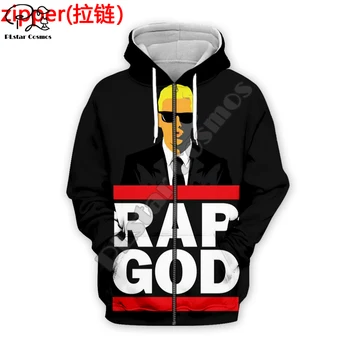 PLstar Kosmosas Reperis Dievas Eminem Dainininkas Juokinga Puloveris Vyras/Moteris Tracksuit Streetwear Palaidinukė 3DPrint HipHop Atsitiktinis Hoodies A3