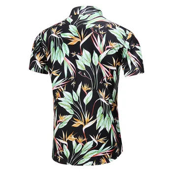 Plus Size 5XL 6XL 7XL 2020 metų Vasaros Nauji vyriški Havajų trumparankoviai Marškinėliai, Mados Atsitiktinis Gėlių Marškinius Vyras Prekės Rūbai