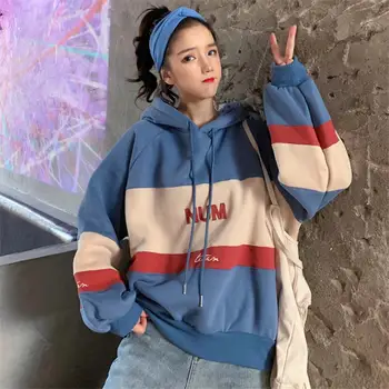Plus Size Kpop Hoodies Moterų Palaidinukė Hoodie Bangtan Negabaritinių Harajuku Hoodie Korėjos Stiliaus Hoddies Tirštėti Fleece Hoody 2020 M.