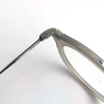 Plytelių akiniai rėmeliai vyrų optik Moterų Derliaus turas acetatas Titano optinio kadro 06107 aišku, trumparegystė