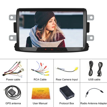 Podofo Android 8.1 2 Din Automobilio radijo Multimedia Player auto Stereo 2din 8