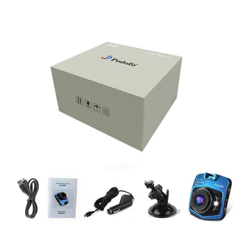 Podofo Mini Automobilių DVR Kamera, Dashcam FHD 1080P Video Registrator Diktofonas, G-sensorius Naktinio Matymo Brūkšnys Cam Automobilio Video Registrator
