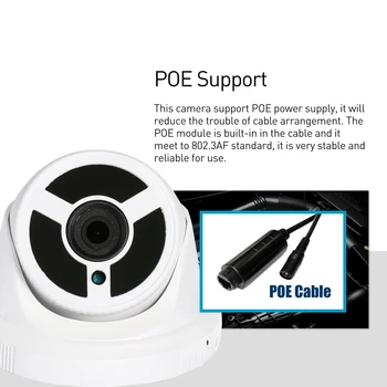 POE Vandeniui FHD 1080P IP Kamera Lauko 30 IR LED 2.0 MP Saugumo Dome ONVIF Naktinio Matymo P2P VAIZDO Kamera