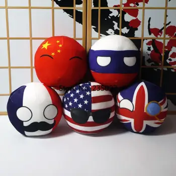 Polandball Pliušinis Lėlės Anime Countryball Trumpas Pliušiniai Žaislai Mini Pagalvę 9-20cm Maišelį, Raktų Žiedas Pakabukas Cosplay Dovanų