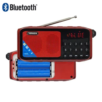 Portable Bluetooth Speaker Skaitmeninis FM Radijo TF USB Grotuvas, Garso Įrašymo, Laikrodis Headphon Funkcija Parama 2 18650 Baterija