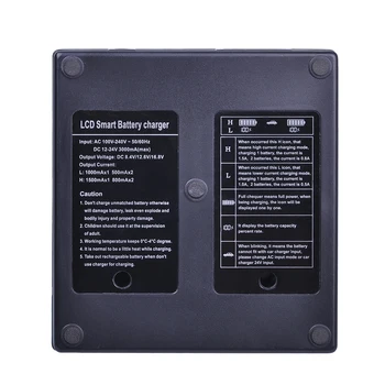 PowerTrust EN-EL4 LCD Greitai Smart Dual Baterijos Kroviklis Nikon EN-EL4A EN-EL4a ENEL4 Baterija D3S D2H D2Hs D3 D2X D2Xs D300 F6