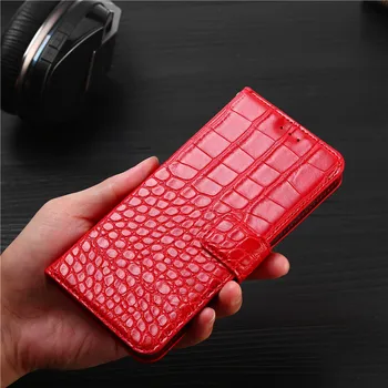 Prabanga Flip Case for Meizu X8 6.2 colių Padengti Krokodilas Tekstūros Oda Knygos Dizainas Telefono Coque 