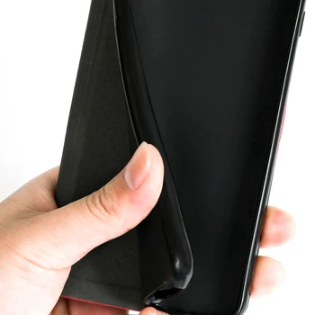 Prabanga PU Odos Atveju LG K50S Flip Case For LG K50S Telefono dėklas Minkštos TPU Silikoninis Galinio Dangtelio