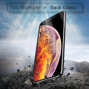 Prabanga Stiklo Atveju iPhone 12 11 Pro XS MAX XR X Atvejais Ultra Plonas Skaidrus, Galinio Stiklo danga Atveju iPhone, 11 X 7 12 Išvalyti