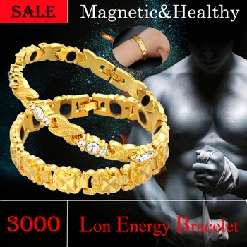 Prabanga Sveikas Magnetinės Apyrankės Moterims, Vyrams Aukso Galios Magnetų Terapija Nerūdijančio Plieno Bangles Elementas Apyrankės