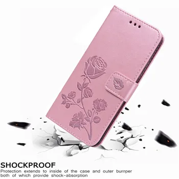 Prabangus Odinis Flip Book Atveju Huawei Ascend Y541 Garbę Bičių Y5C Y541-u02 Rožių Gėlių Piniginės Stovėti Atveju Telefono Dangtelį Maišelį coque