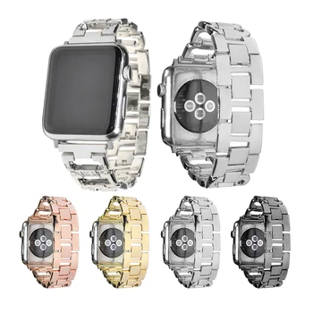 Prabangus visiškai Diamond metalo Apyrankę, dirželį, Apple Watch serijos 1/2/3 40mm 38mm mados juostos iwatch 4 5 6 SE juosta 42mm 44m
