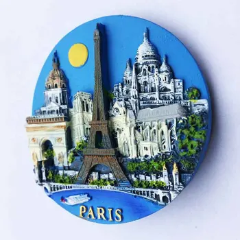 Prancūzija paris Bokštas, Arc de Triomphe, Notre Dame, architektūros lankytinas vietas, turizmo suvenyrai, magnetiniai lipdukai