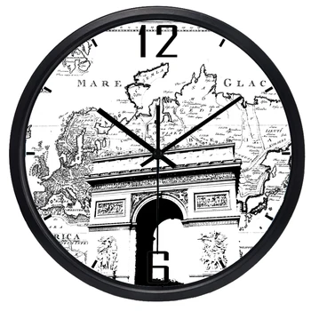 Prancūzijos Triumfo Arka Turas Išjungti Svetainės Dideli Laikrodis Viešbutis Silent Sieninis Laikrodis