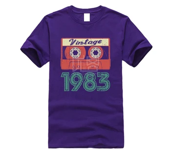 Prekės vyrų marškinėliai 35th Gimtadienio Dovana Derliaus 1983 Metų Mixtape Marškinėliai