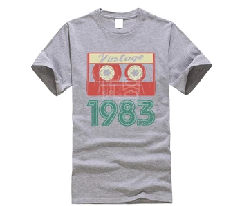 Prekės vyrų marškinėliai 35th Gimtadienio Dovana Derliaus 1983 Metų Mixtape Marškinėliai