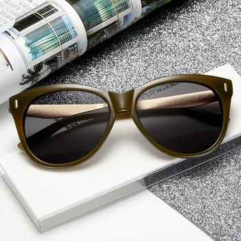 Prekės ženklo Dizainas Cat Eye Akiniai nuo saulės Moterims, Naujos Mados, Prabangos Cateye Saulės Akiniai UV400 Sunglass Atspalvių Akių gafas de sol mujer