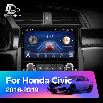 Prelingcar Android 10.0 NE DVD 2-Din Automobilio Radijo Multimedia Vaizdo Grotuvas, Navigacija, GPS Honda Civic m. 2016 m. 2017 m. 2018 m. 2019 m.