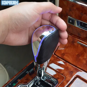 Priedai touch judesio Pakeisti automobilio logotipas LED šviesos automobilių Pavarų perjungimo rankenėlė Toyota corolla rav4 