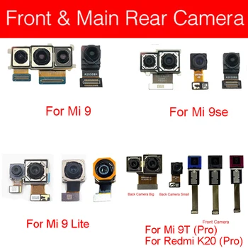 Priekinės&Galiniai Pagrindinis Fotoaparatas Xiaomi Mi 9 SE Lite 9T Pro/Už Redmi K20 Pro Galinį Big & Mažas Susiduria Kamera atsarginės Dalys