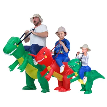 Pripučiami Dinozauro Kostiumo Cosplay Rekvizitai T-Rex Fancy Dress Helovinas Susprogdinti Kostiumai Helovinas Šalis FOU99
