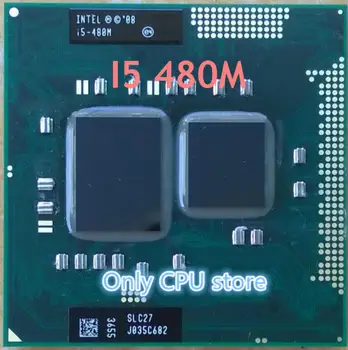 Pristatymas nemokamas Intel Core I5 cpu 480 m 3M/2.66 GHz/2933 MHz/Dual-Core Nešiojamas procesorius I5-480 M Suderinama HM57 HM55