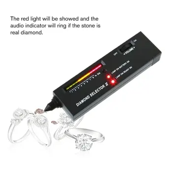 Profesinės Deimantų Testeris Akmuo Perlas Selektorių Didelis Tikslumas Papuošalai Žiūrovais Įrankis LED Diamond Indikatorius Bandymo Pen