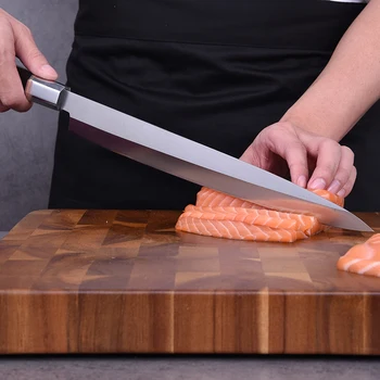 Profesinės Japonijos sashimi peilis Yanagiba Filė Peiliai Suši Nerūdijančio Plieno Virtuvės Peilis Japonija Stiliaus Yanagi Žuvų Peiliai