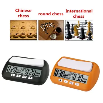 Profesionali Šachmatų Laikrodis Kompaktinis Skaitmeninis Žiūrėti Skaičiuoti Aukštyn Žemyn Laikmatis Elektroninių Stalo Žaidimas, Bonus Konkurencijos Valandų Skaitiklis Dropship