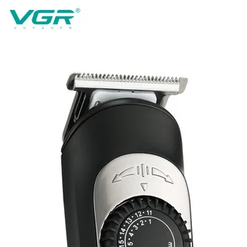 Profesionalus Skaitmeninės Plaukų Žoliapjovės Įkrovimo Vyrų Belaidžius Šukuosena, Reguliuojami Keraminiai Ašmenys VGR Elektriniai Plaukų Clipper