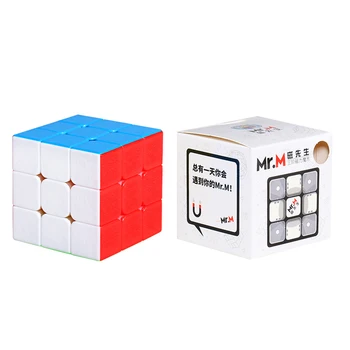 Promo Sengso Ponas M 3x3x3 Magnetinio Magic Cube Stickerless Įspūdį Profesinės Shengshou Magnetai 3x3 Greitis Cubo Mgaico Žaislai Vaikas